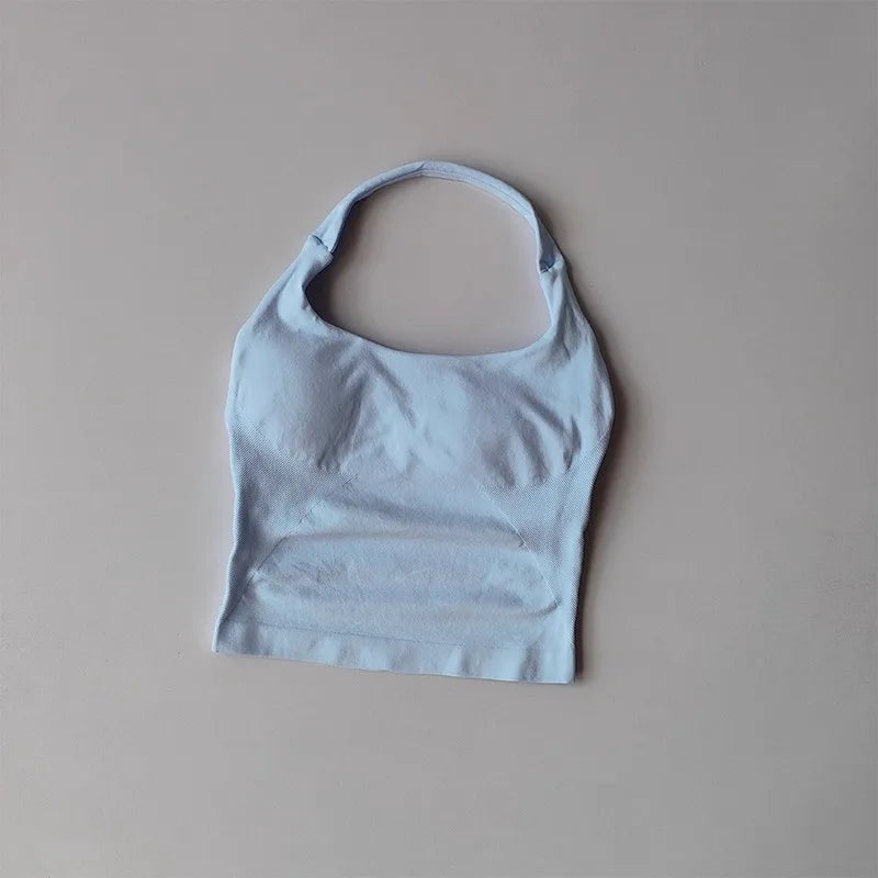 Colete de ioga halter, esportes de corrida à prova de choque, roupa íntima esportiva de alta resistência, fitness, suspensório de pilates, costas bonitas, outono