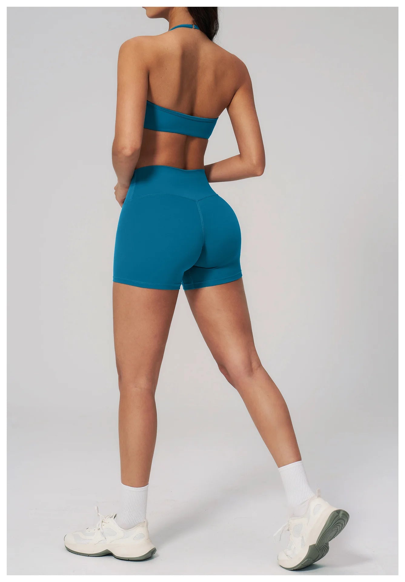 Conjunto de Yoga 2 Peças Feminino: Roupa Esportiva para Pilates, Fitness e Treino de Academia - Top Esportivo e Leggings