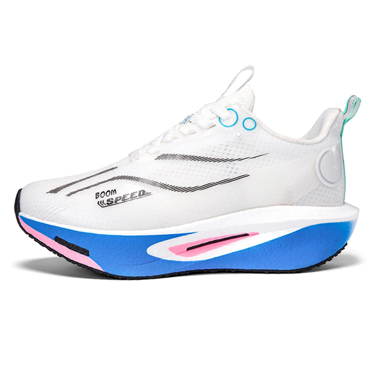 Tênis de corrida com placa de carbono para homens e mulheres, profissional para maratona, respirável, leve, para treino e corrida de rua.