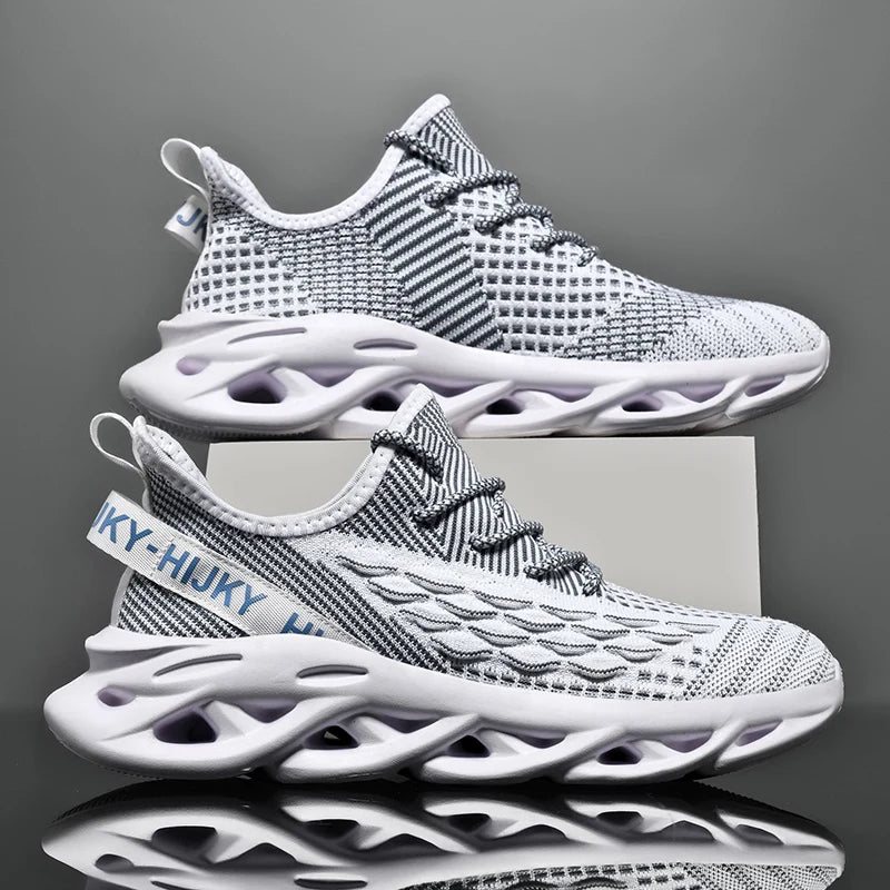 Tênis de luxo respirável masculino, Tênis Masculino, Mocassins casuais, Treinador de corrida, Corrida, Moda