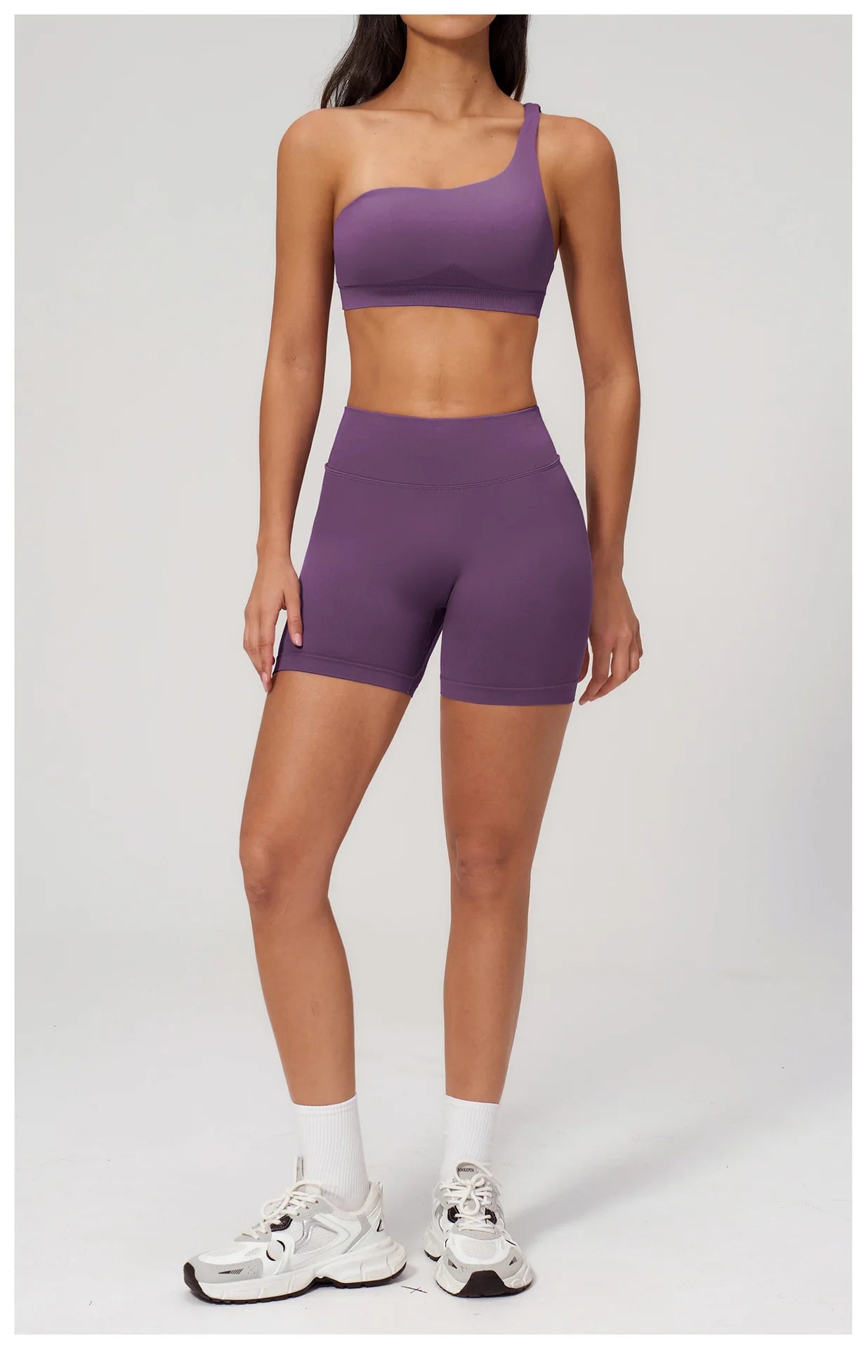 Sutiã Esportivo Sem Costura Feminino para Academia, Roupa Íntima Esportiva Feminina Respirável, Antichoque, com Alça Oblíqua, para Treino, Fitness e Yoga