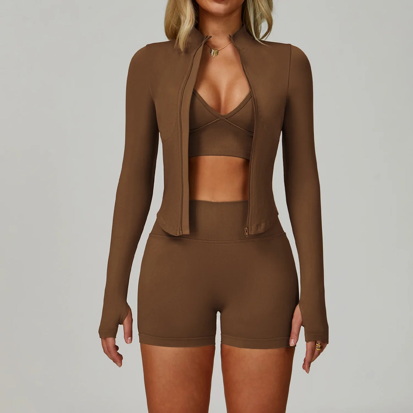 2/3 pçs sem costura esporte yoga conjunto feminino respirável cintura alta fitness sportwear feminino conjunto de roupa interior ginásio roupas de treino