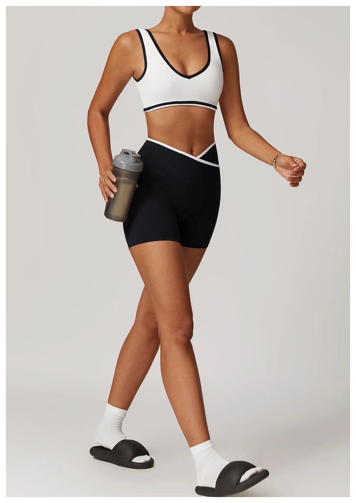 Roupa interior esportiva feminina superior push up fitness yoga sutiã cor bloqueio sutiã de treino ginásio esporte topos para mulher respirável correndo colete
