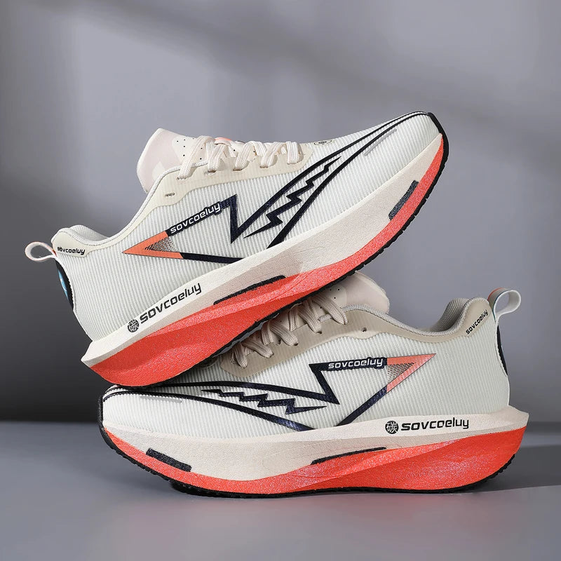Novos Tênis de Corrida com Placa de Carbono, Especializados para Maratona, Respiráveis e Leves, Confortáveis para Mulheres, Tênis de Lazer Chunta