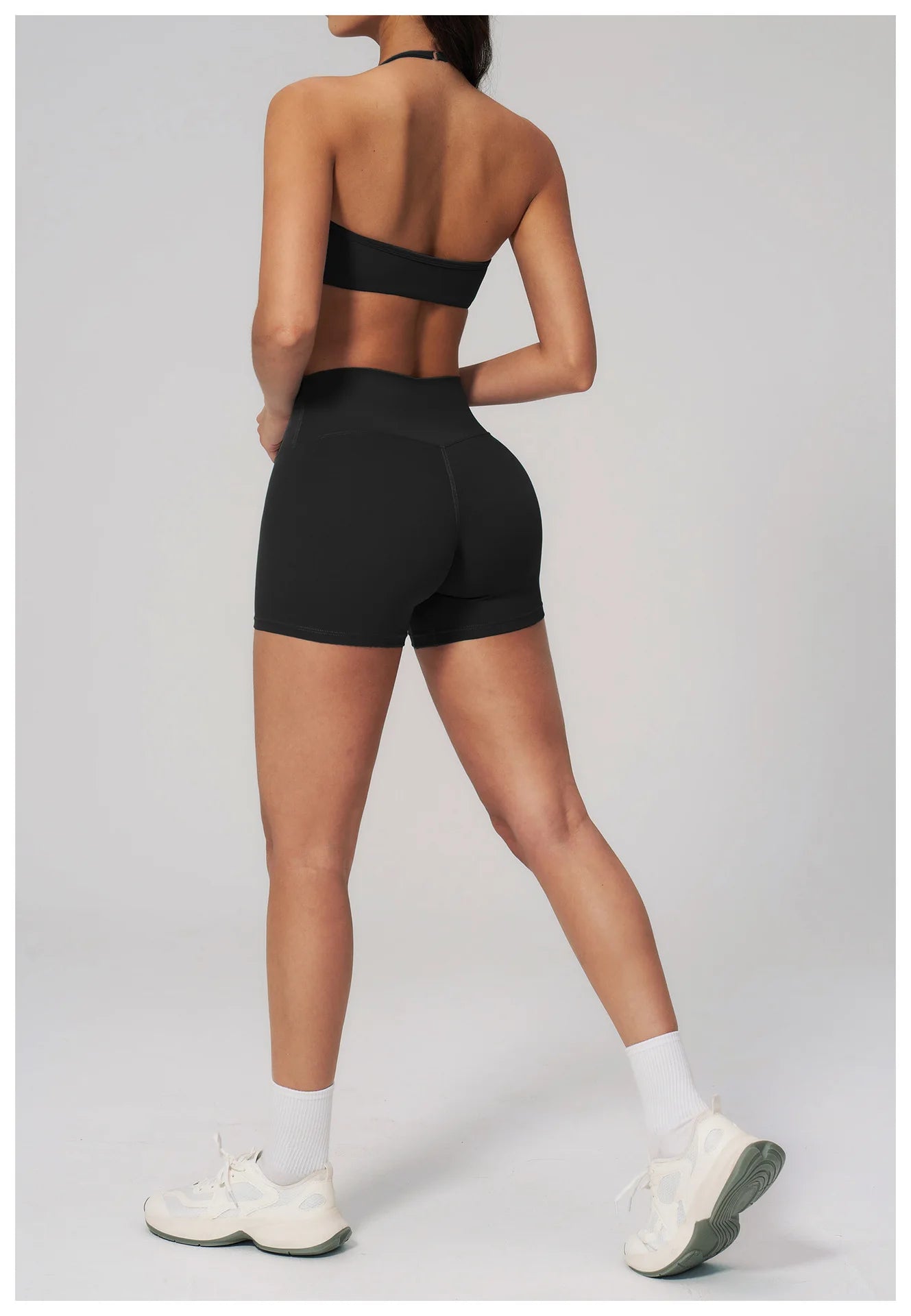Conjunto de Yoga 2 Peças Feminino: Roupa Esportiva para Pilates, Fitness e Treino de Academia - Top Esportivo e Leggings