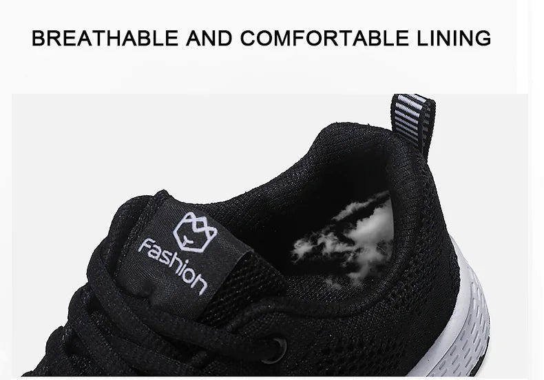 Mulheres sapatos esportivos moda plataforma tênis senhoras primavera verão apartamentos tênis de corrida para mulher sapatos casuais malha jogging tênis