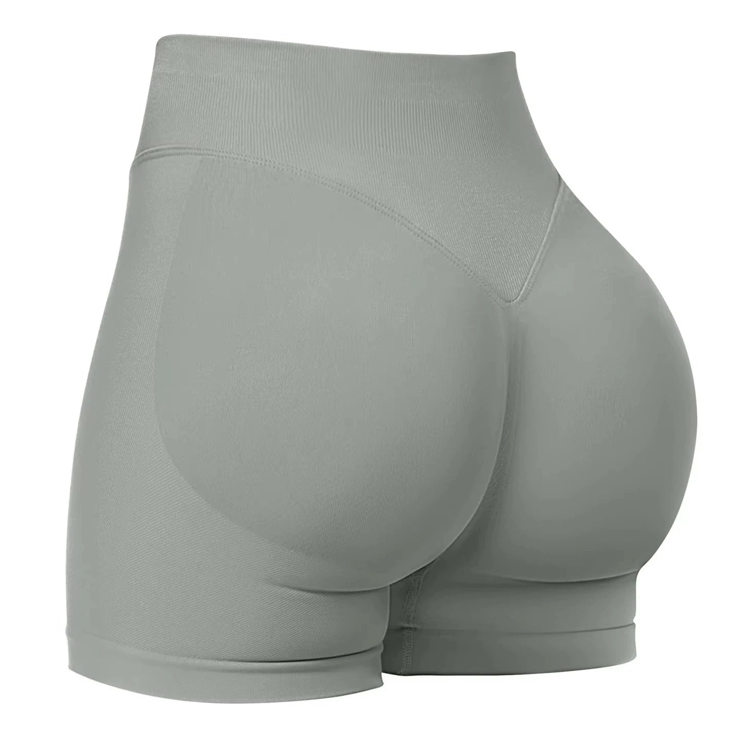 Shorts de Academia Feminino Verão Sem Costura Sexy para Fitness e Esportes, Cintura Baixa para Academia
