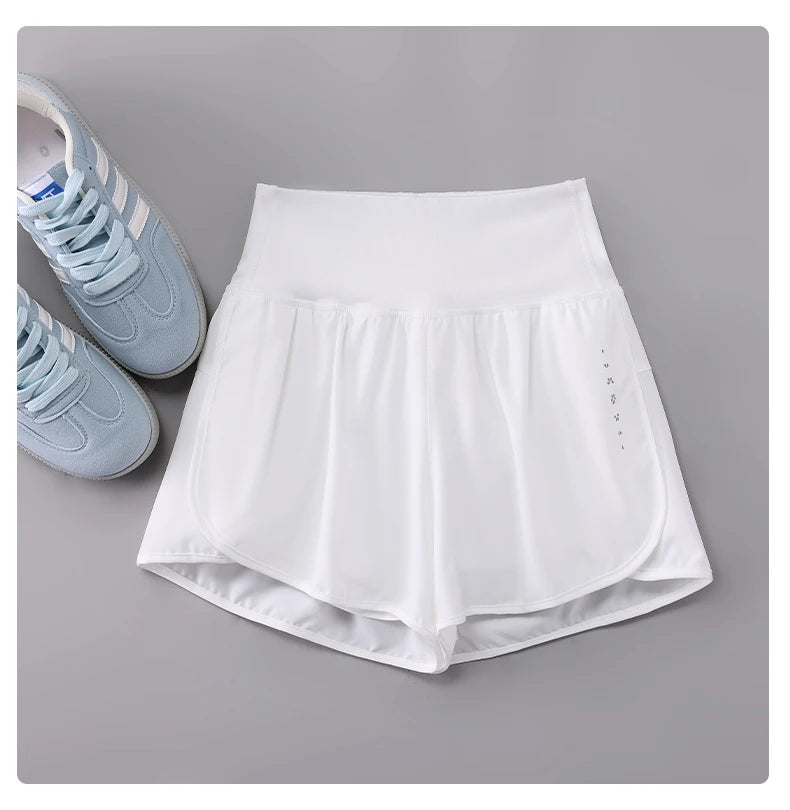 Drur shorts de ciclismo feminino cintura alta secagem rápida yoga shorts mulher verão esportes calças curtas com forro interno roupas de ginásio