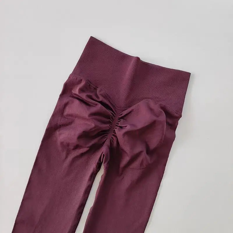 Cintura alta yoga leggings mulheres sem costura push up esporte leggings fitness correndo hip lift calças de yoga altamente elástico ginásio leggings
