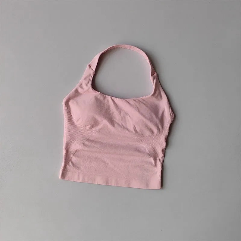 Colete de ioga halter, esportes de corrida à prova de choque, roupa íntima esportiva de alta resistência, fitness, suspensório de pilates, costas bonitas, outono
