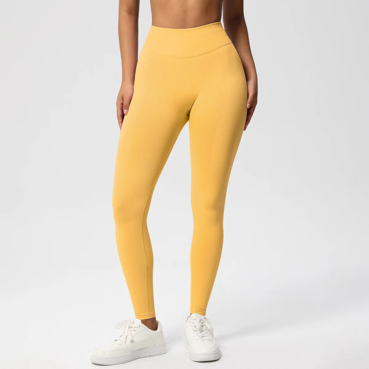 Calças de fitness sem costura das mulheres cintura alta yoga leggings alta elástica levantamento de bunda respirável esportes collants feminino ginásio leggings