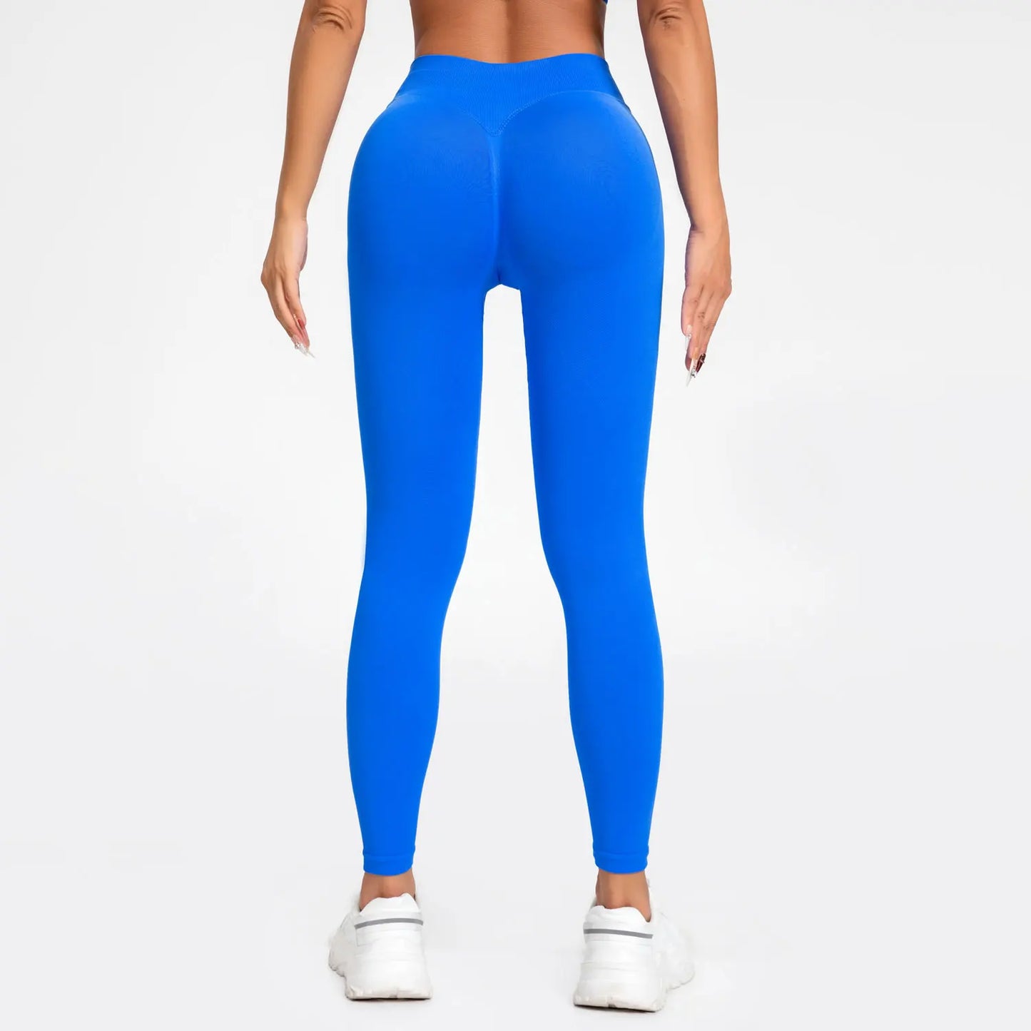 Nclagen impacto leggings mulheres sem costura esportes calças de yoga baixa faixa com nervuras roupas de ginásio fitness treino wear scrunch bum collants