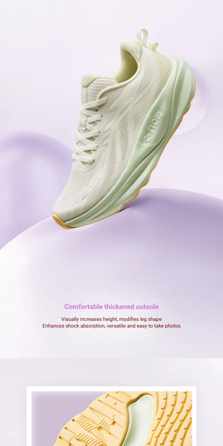 Tênis feminino 361 graus feiyuan 2.0, respirável, absorvente de choque, confortável, para corrida, exercício aeróbico, 682612220