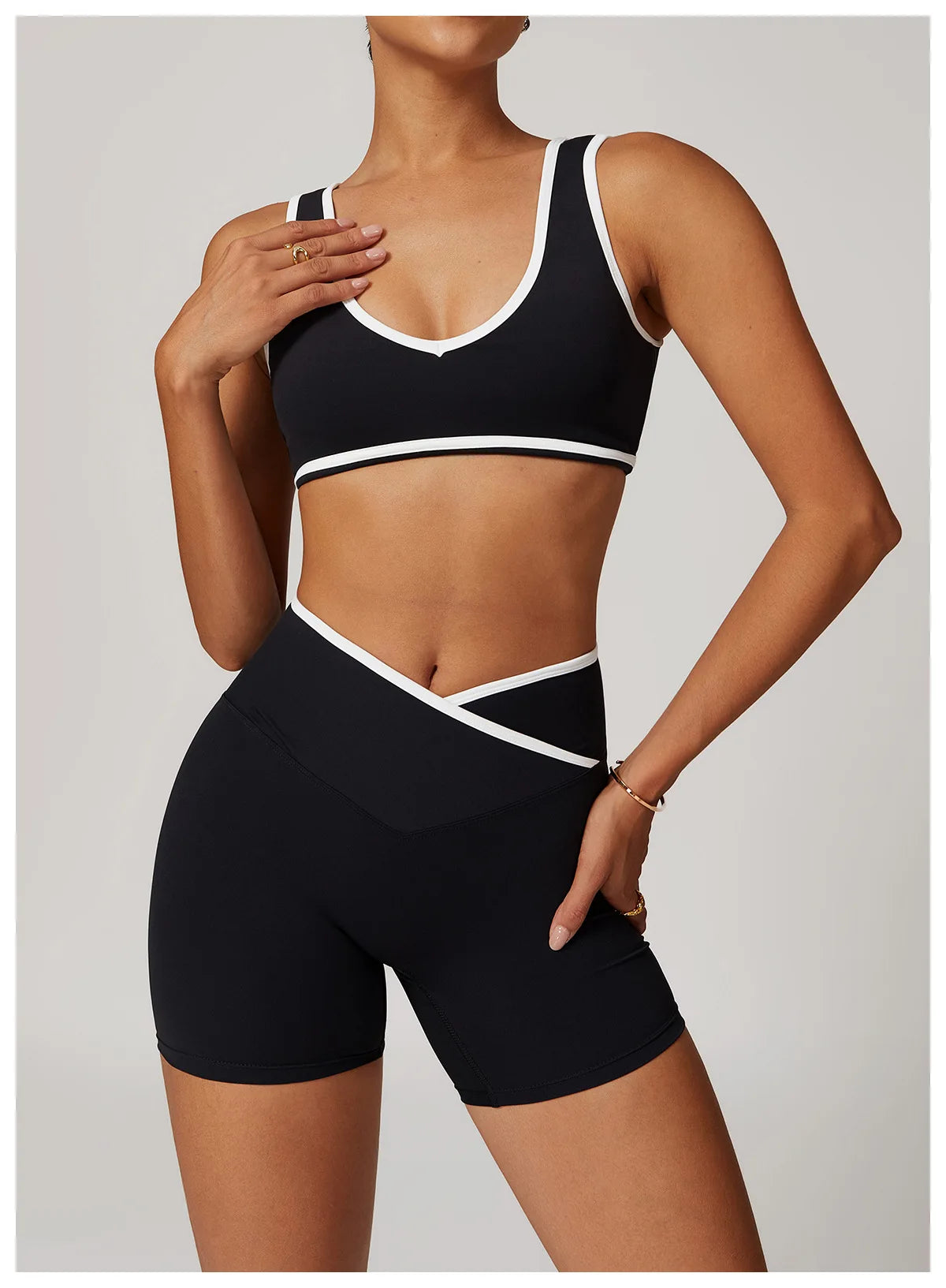 Roupa interior esportiva feminina superior push up fitness yoga sutiã cor bloqueio sutiã de treino ginásio esporte topos para mulher respirável correndo colete
