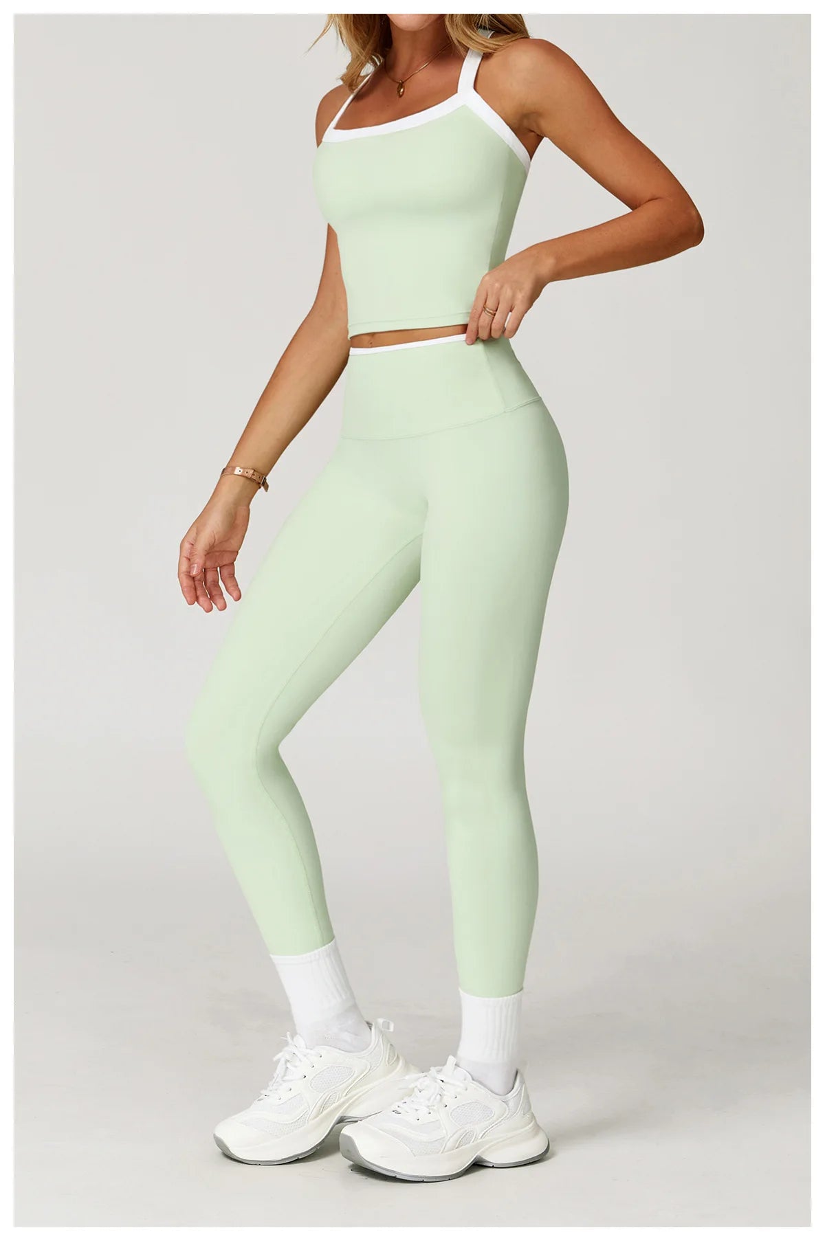 Roupas femininas 2 peças treino conjunto de yoga roupas esportivas ginásio cintura alta bell-bottoms sexy fitness bta terno esportivo