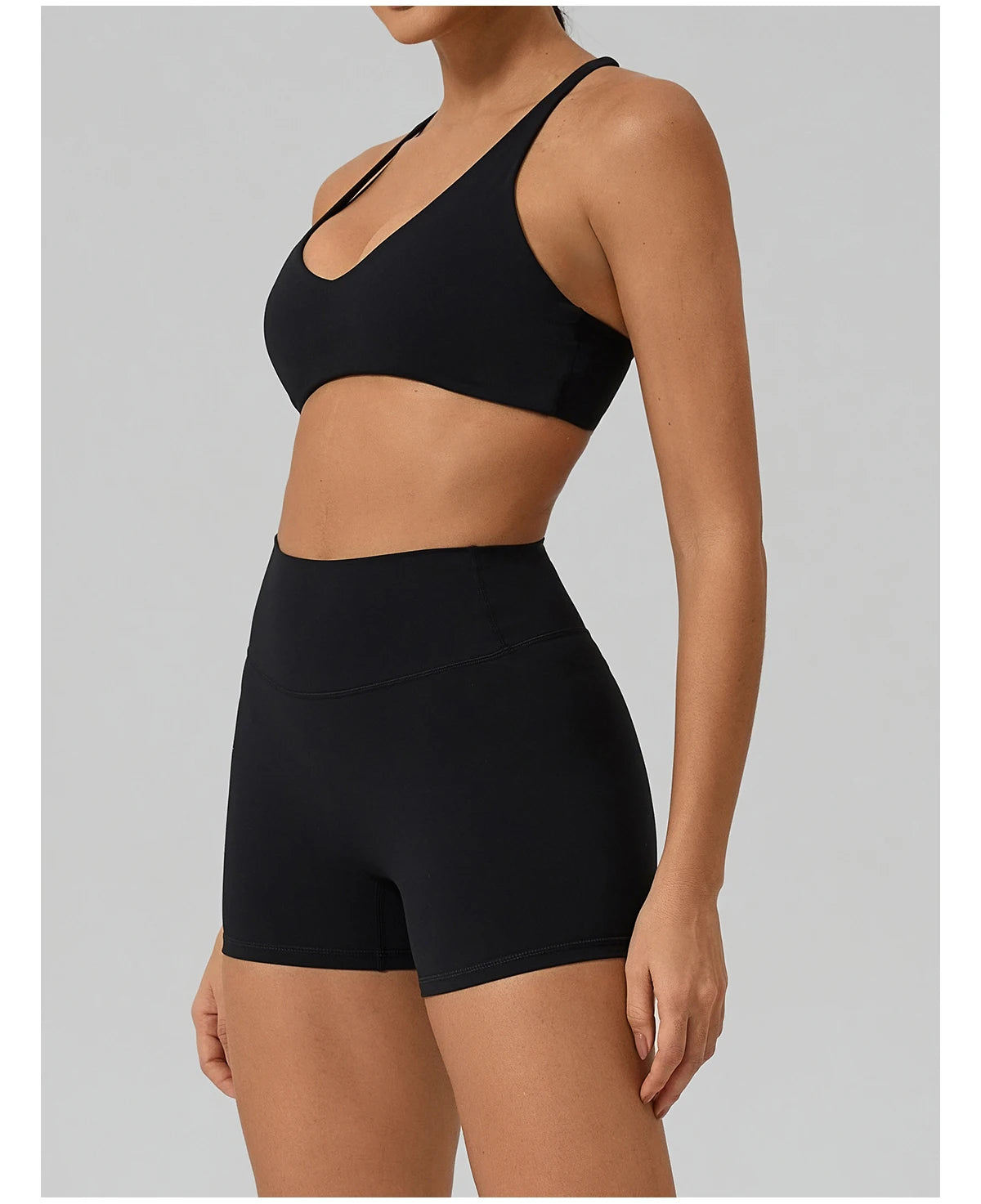 Sutiã Esportivo Hearuisavy para Mulheres, Sutiã de Yoga com Costas Cruzadas, Bralette para Corrida e Pilates, Top Respirável e de Secagem Rápida
