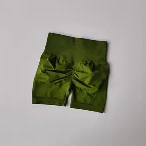 Pêssego hip levantamento esportes shorts feminino cintura alta e aperto de cintura emagrecimento correndo hip velocidade secagem três pontos calças apertadas