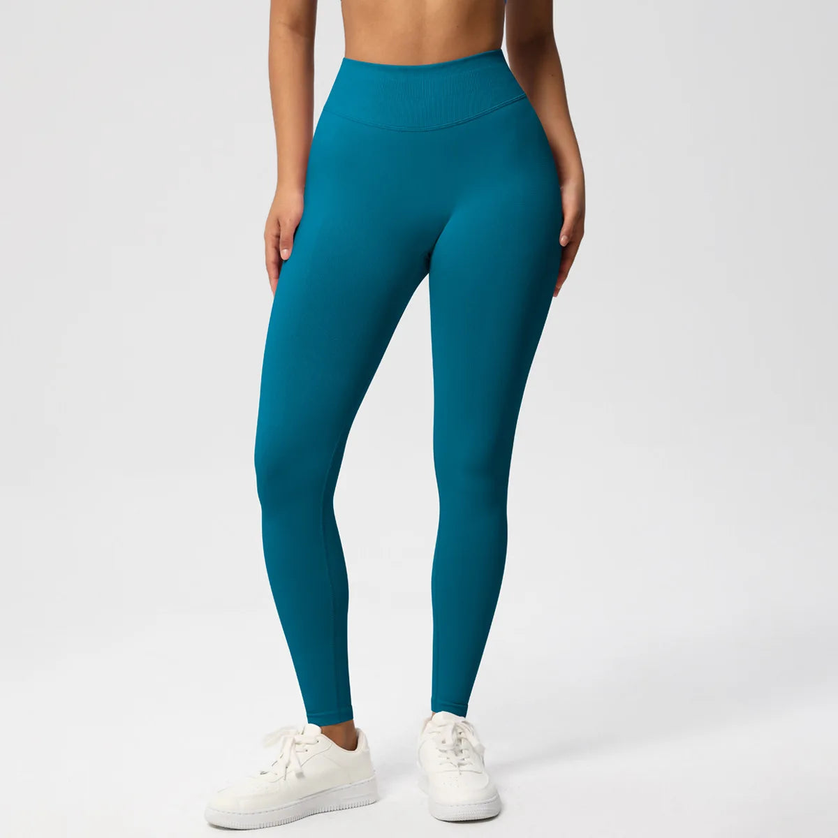 Calças de fitness sem costura das mulheres cintura alta yoga leggings alta elástica levantamento de bunda respirável esportes collants feminino ginásio leggings