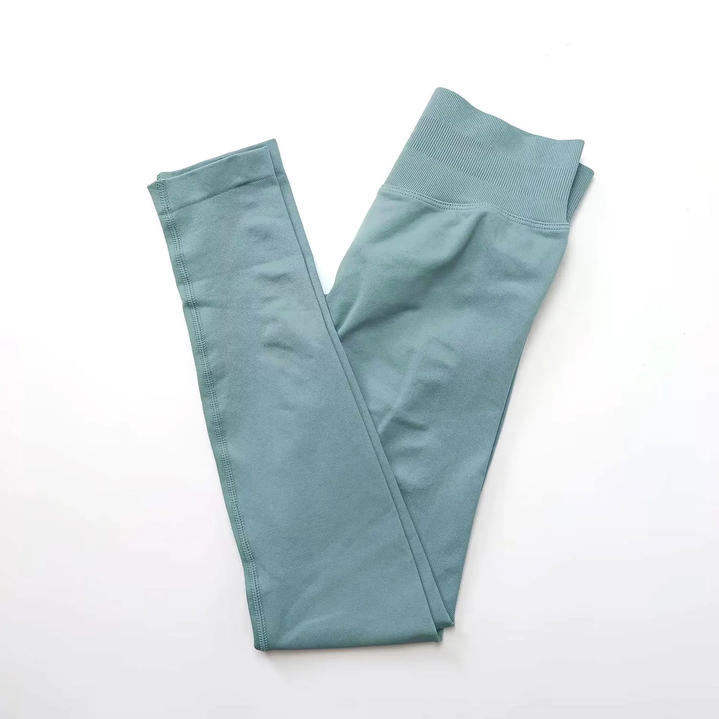 Nclagen impacto leggings mulheres sem costura esportes calças de yoga baixa faixa com nervuras roupas de ginásio fitness treino wear scrunch bum collants