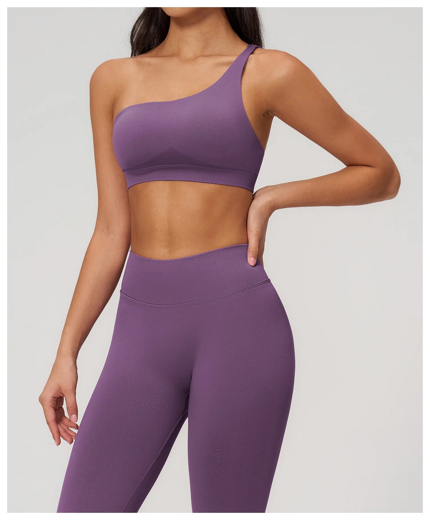 Sutiã Esportivo Sem Costura Feminino para Academia, Roupa Íntima Esportiva Feminina Respirável, Antichoque, com Alça Oblíqua, para Treino, Fitness e Yoga