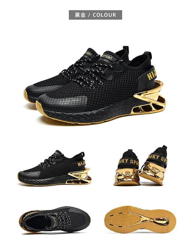 Tênis de luxo respirável masculino, Tênis Masculino, Mocassins casuais, Treinador de corrida, Corrida, Moda