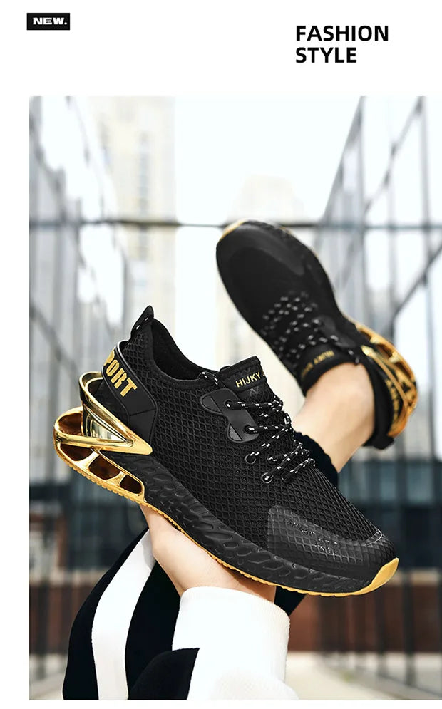 Tênis de luxo respirável masculino, Tênis Masculino, Mocassins casuais, Treinador de corrida, Corrida, Moda