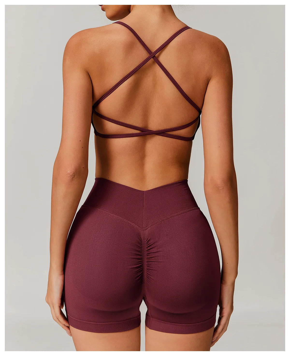 Sutiã Esportivo Feminino Sem Costura de Alto Suporte para Academia, Pilates, Yoga, Top Push-up para Corrida, Ciclismo e Treino, Roupa Íntima Fitness
