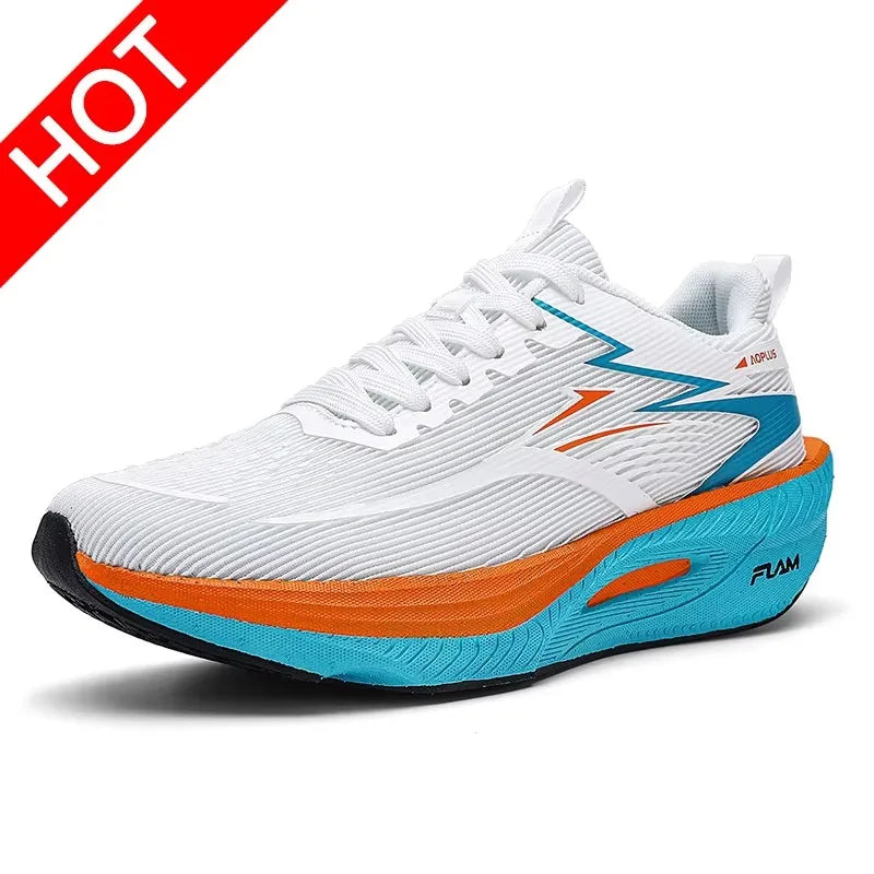 Tênis Esportivos Unissex com Placa de Carbono para Caminhada e Corrida, Sneakers com Amortecimento para Maratona e Treinamento para Homens e Mulheres