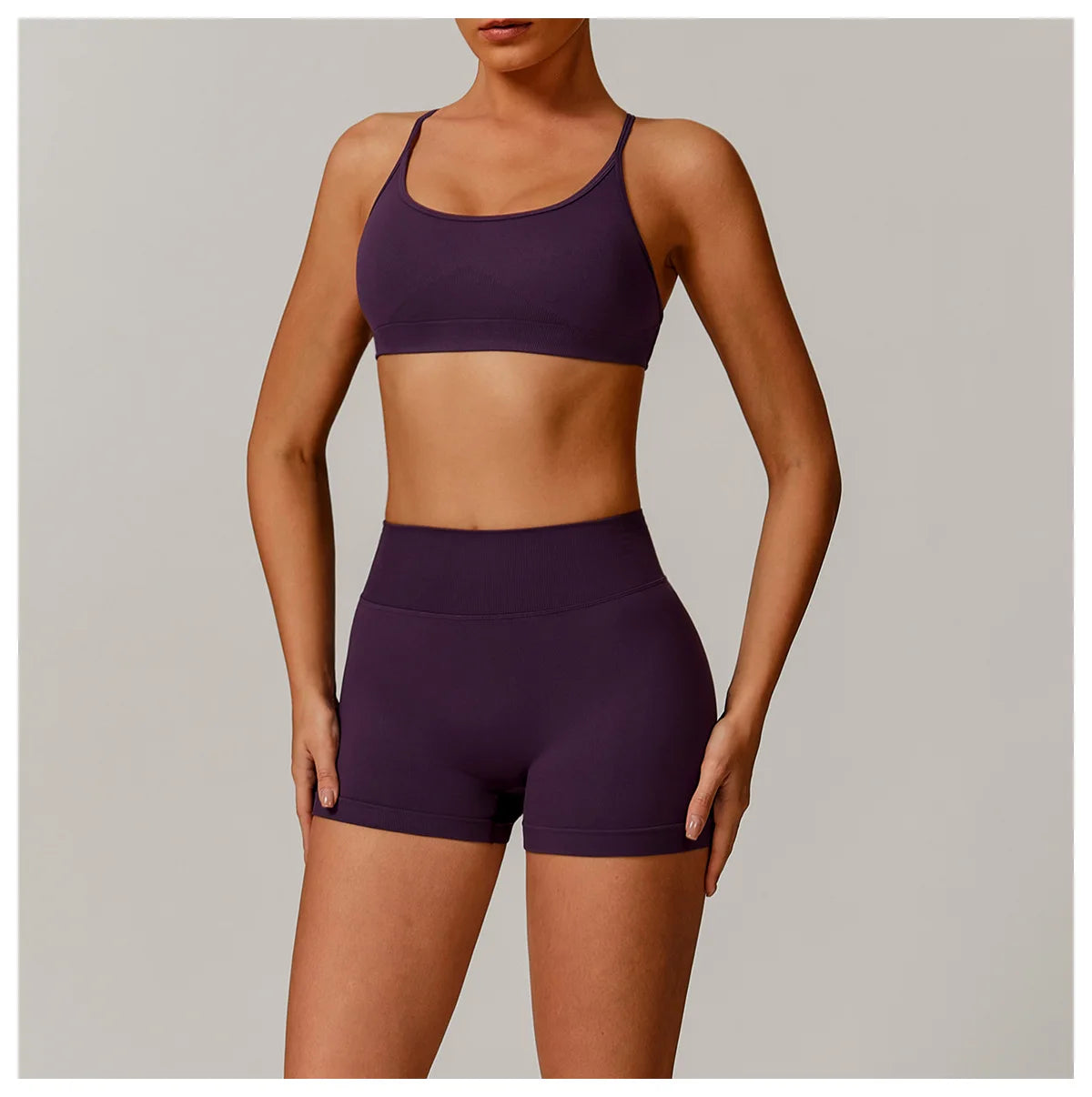 Sutiã Esportivo Feminino Sem Costura de Alto Suporte para Academia, Pilates, Yoga, Top Push-up para Corrida, Ciclismo e Treino, Roupa Íntima Fitness