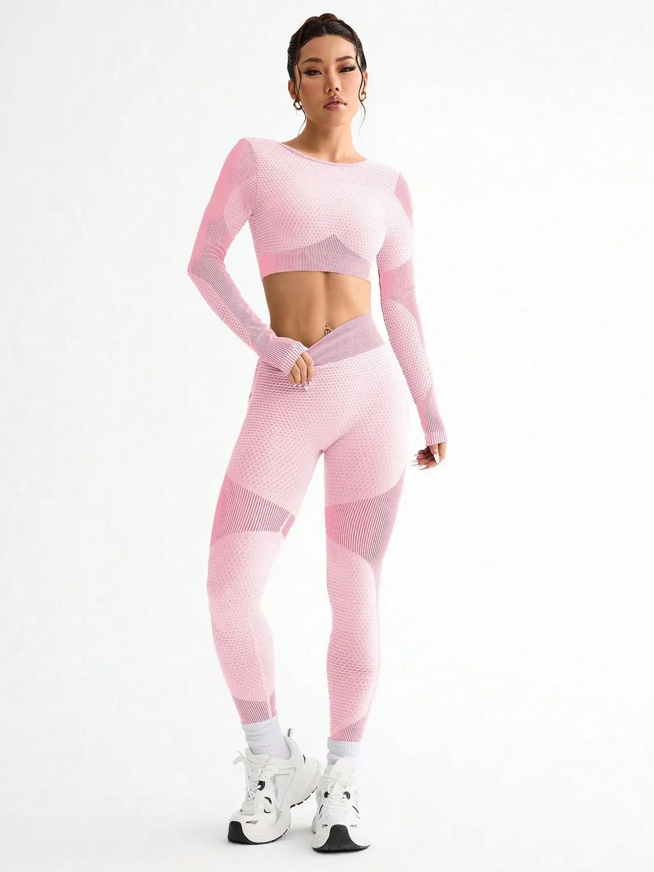 2 pçs venda quente novos esportes apertado correndo respirável sem costura yoga terno feminino ao ar livre terno de fitness feminino