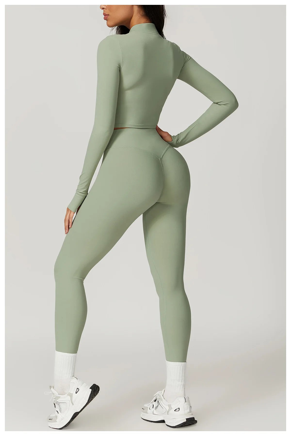 3 pçs conjunto de yoga roupas de ginásio 2 pçs roupas esportivas femininas ternos de yoga conjunto de fitness treino feminino jaqueta esportiva manga longa ginásio legging