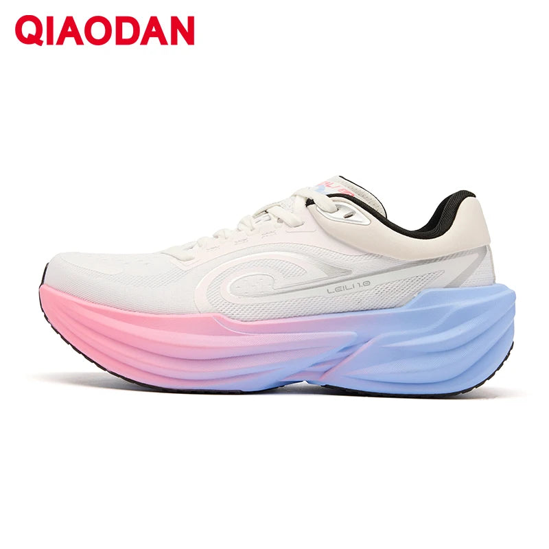 Tênis de Corrida Feminino QIAODAN TG1.0 para Maratona 2026 Novo, Plataforma, Amortecimento de Impacto, Macio, para Longa Distância QDB022253285