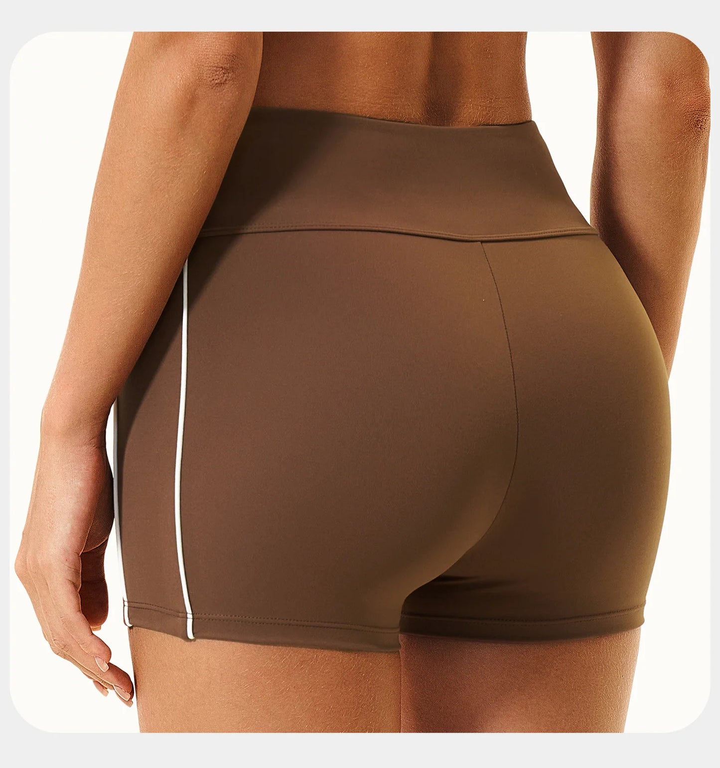 Shorts de Yoga Femininos de Cintura Alta para o Verão, Respiráveis, para Fitness, Corrida e Ciclismo, Leggings Curtas para Treino na Academia