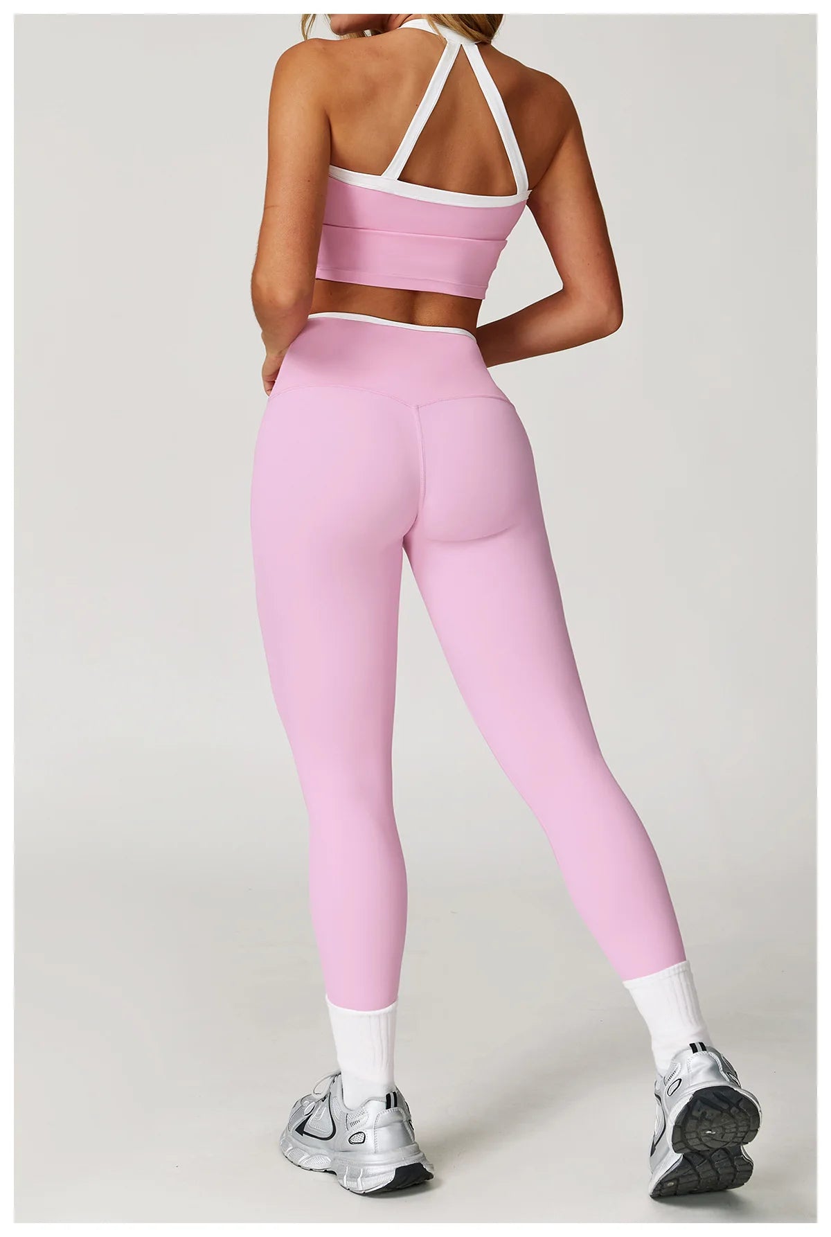 Roupas femininas 2 peças treino conjunto de yoga roupas esportivas ginásio cintura alta bell-bottoms sexy fitness bta terno esportivo