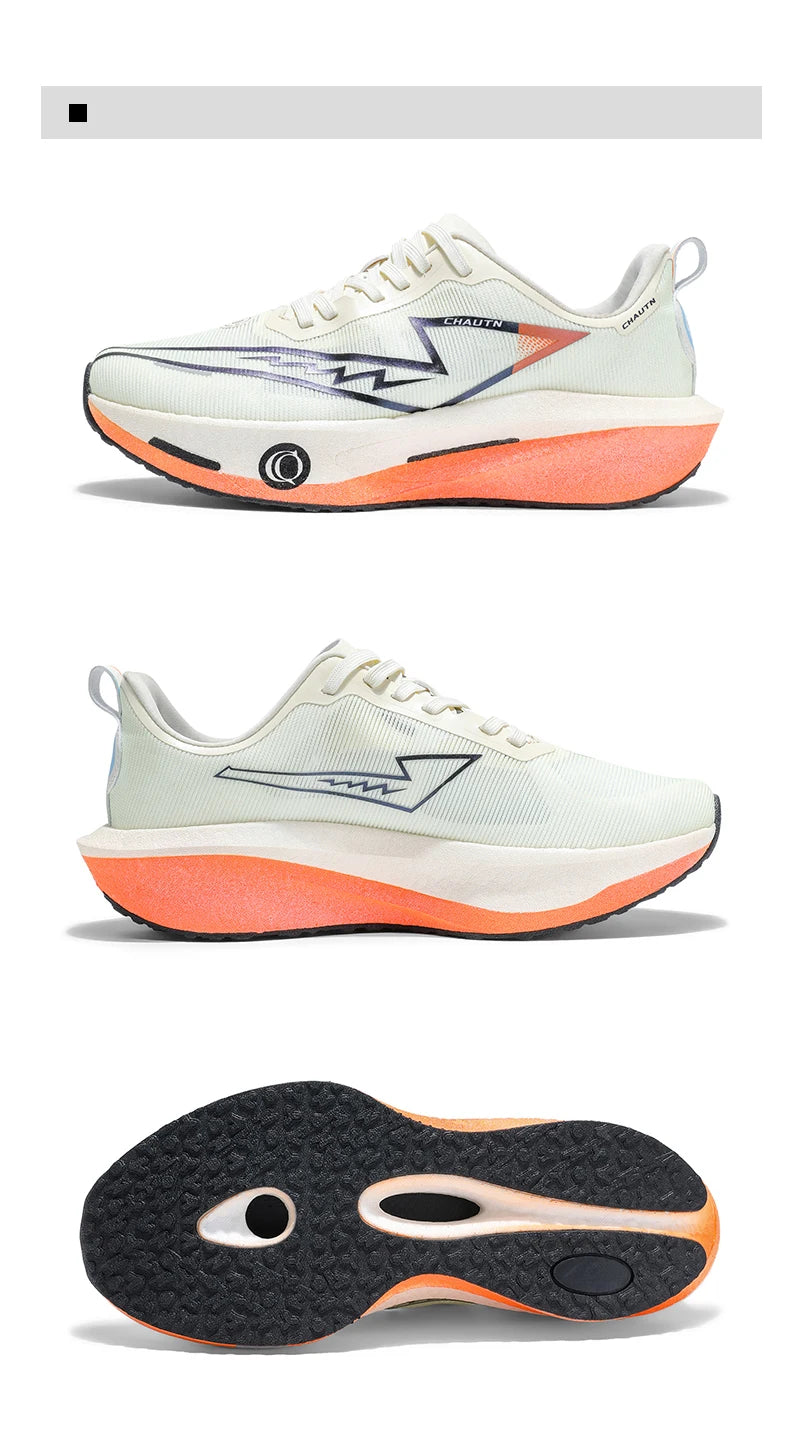 Tênis de Corrida Masculino com Placa de Carbono, Especializado para Maratona, Respirável e Leve, Tênis Esportivo Feminino Confortável Chunta