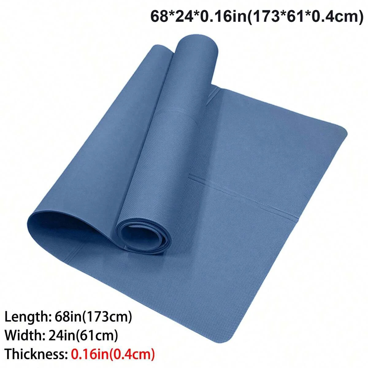 Tapete de yoga dobrável, ecológico, eva, dobrável, viagem, fitness, exercício, 3mm/4mm/6mm de espessura para yoga, pilates e treinos de chão