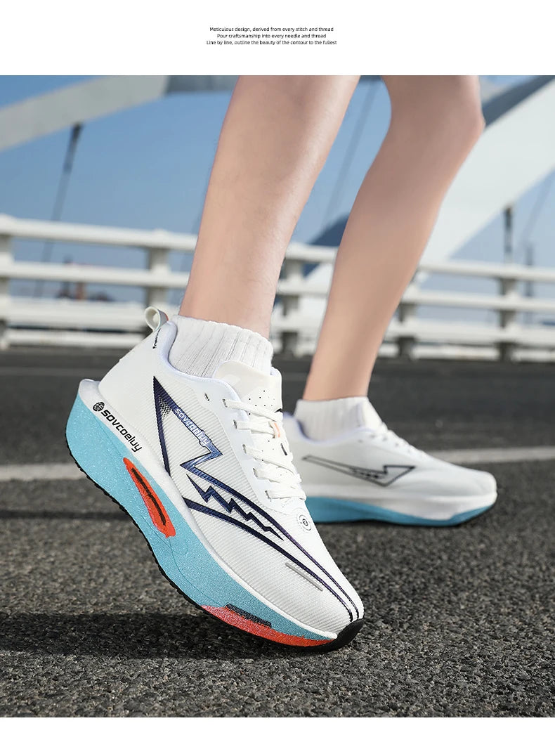Novos Tênis de Corrida com Placa de Carbono, Especializados para Maratona, Respiráveis e Leves, Confortáveis para Mulheres, Tênis de Lazer Chunta