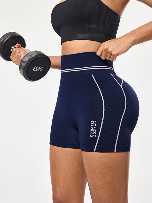 Shorts de Yoga Femininos de Cintura Alta, Roupas Esportivas, Leggings para Academia, Roupas de Fitness e Corrida, Roupas de Treino com Controle de Barriga