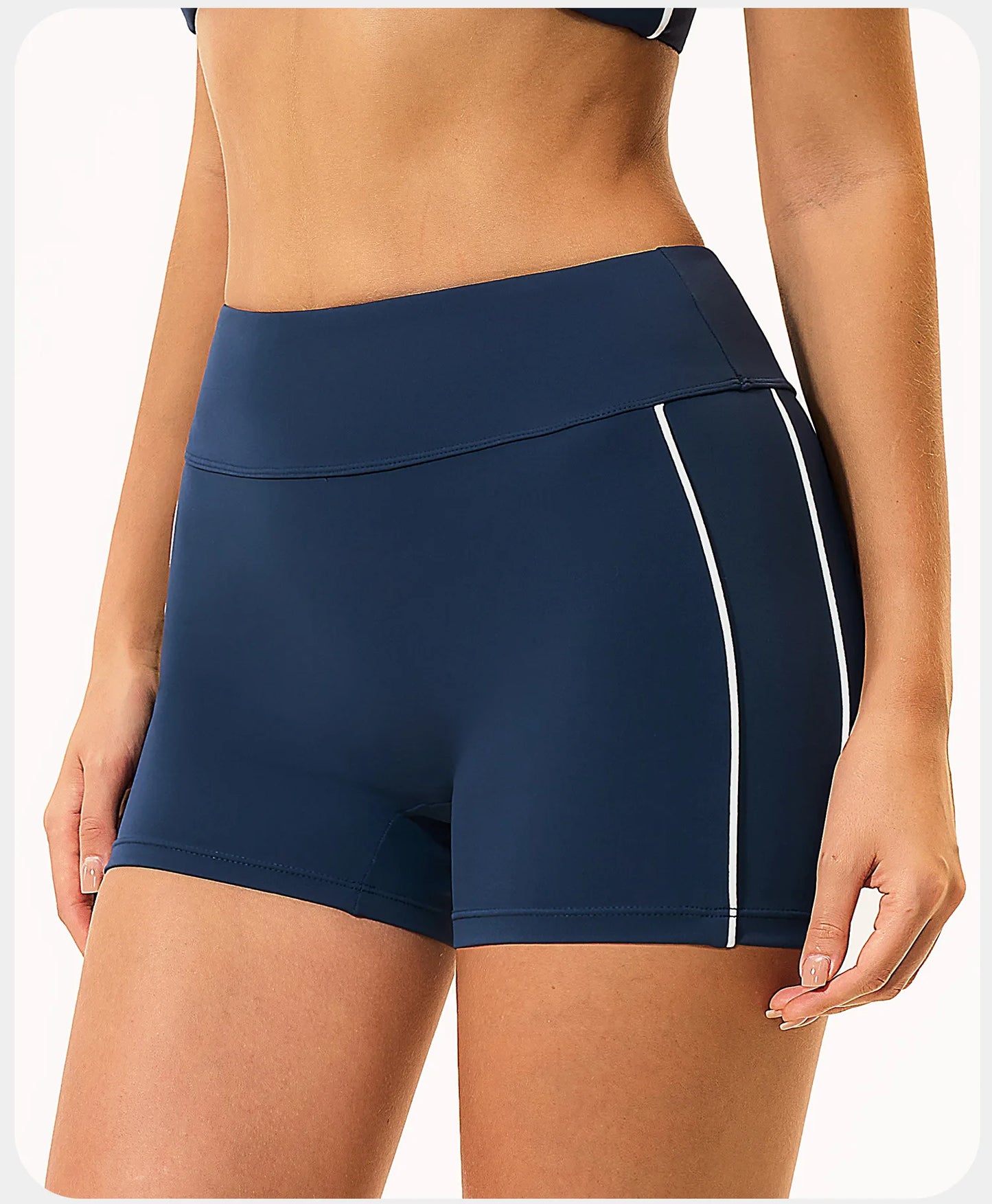 Shorts de Yoga Femininos de Cintura Alta para o Verão, Respiráveis, para Fitness, Corrida e Ciclismo, Leggings Curtas para Treino na Academia