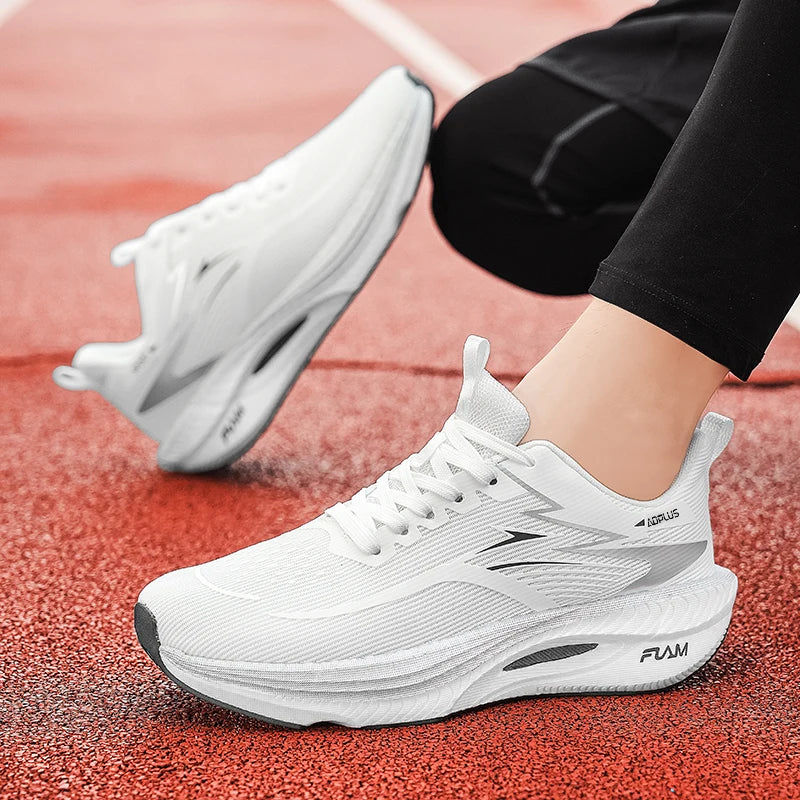 Tênis Esportivos Unissex com Placa de Carbono para Caminhada e Corrida, Sneakers com Amortecimento para Maratona e Treinamento para Homens e Mulheres