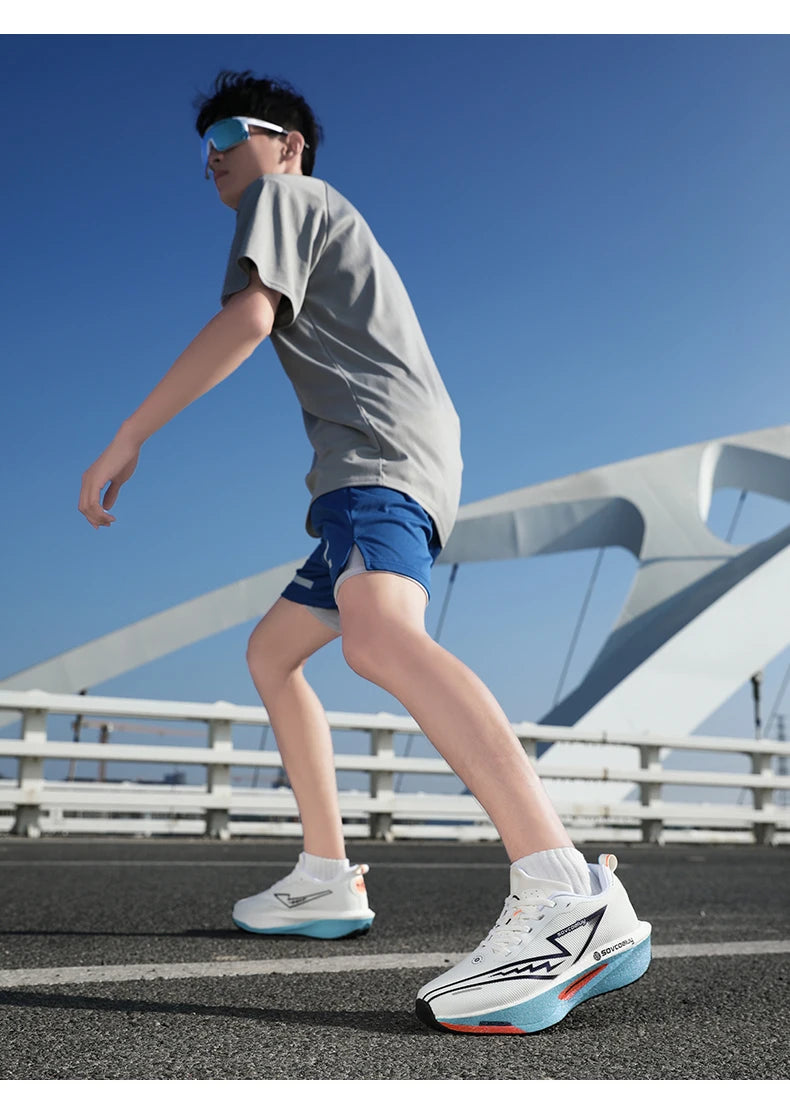 Novos Tênis de Corrida com Placa de Carbono, Especializados para Maratona, Respiráveis e Leves, Confortáveis para Mulheres, Tênis de Lazer Chunta
