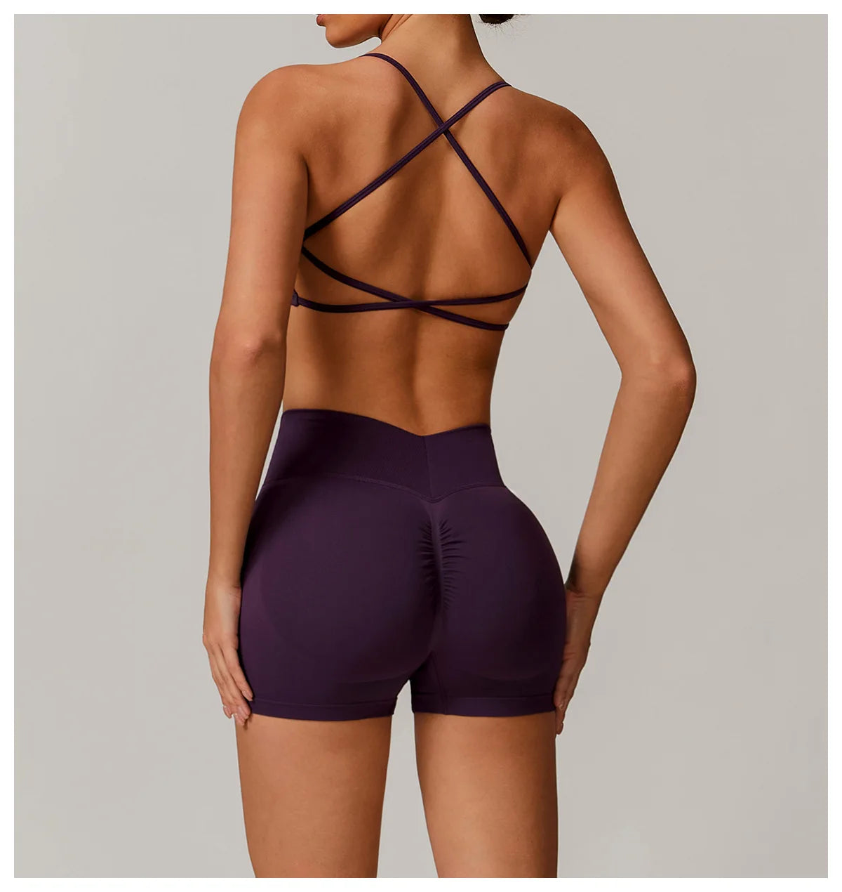 Sutiã Esportivo Feminino Sem Costura de Alto Suporte para Academia, Pilates, Yoga, Top Push-up para Corrida, Ciclismo e Treino, Roupa Íntima Fitness