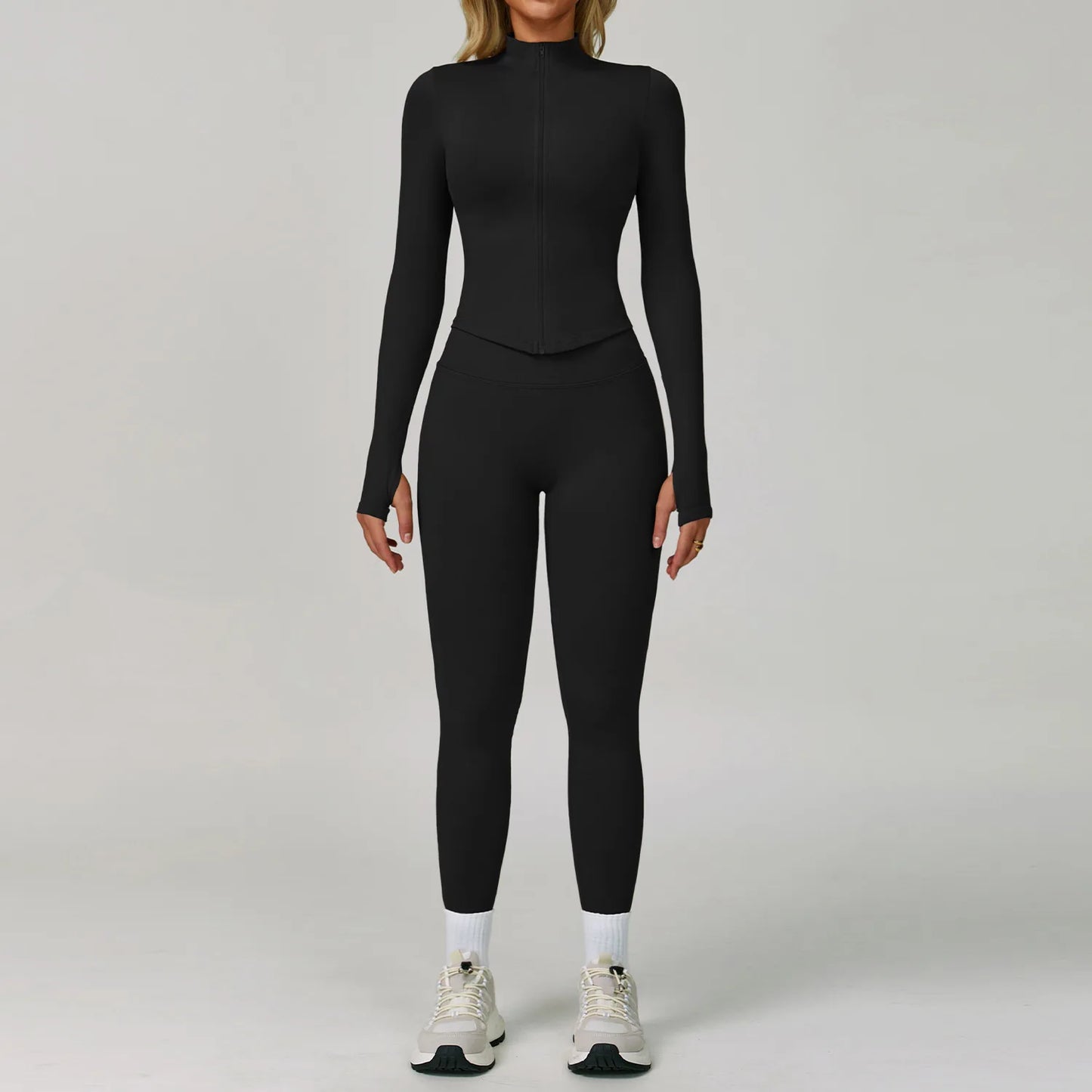 2/3 pçs sem costura esporte yoga conjunto feminino respirável cintura alta fitness sportwear feminino conjunto de roupa interior ginásio roupas de treino