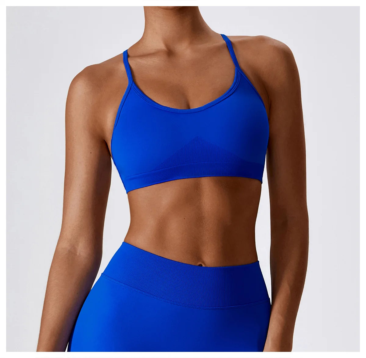 Sutiã Esportivo Feminino Sem Costura de Alto Suporte para Academia, Pilates, Yoga, Top Push-up para Corrida, Ciclismo e Treino, Roupa Íntima Fitness