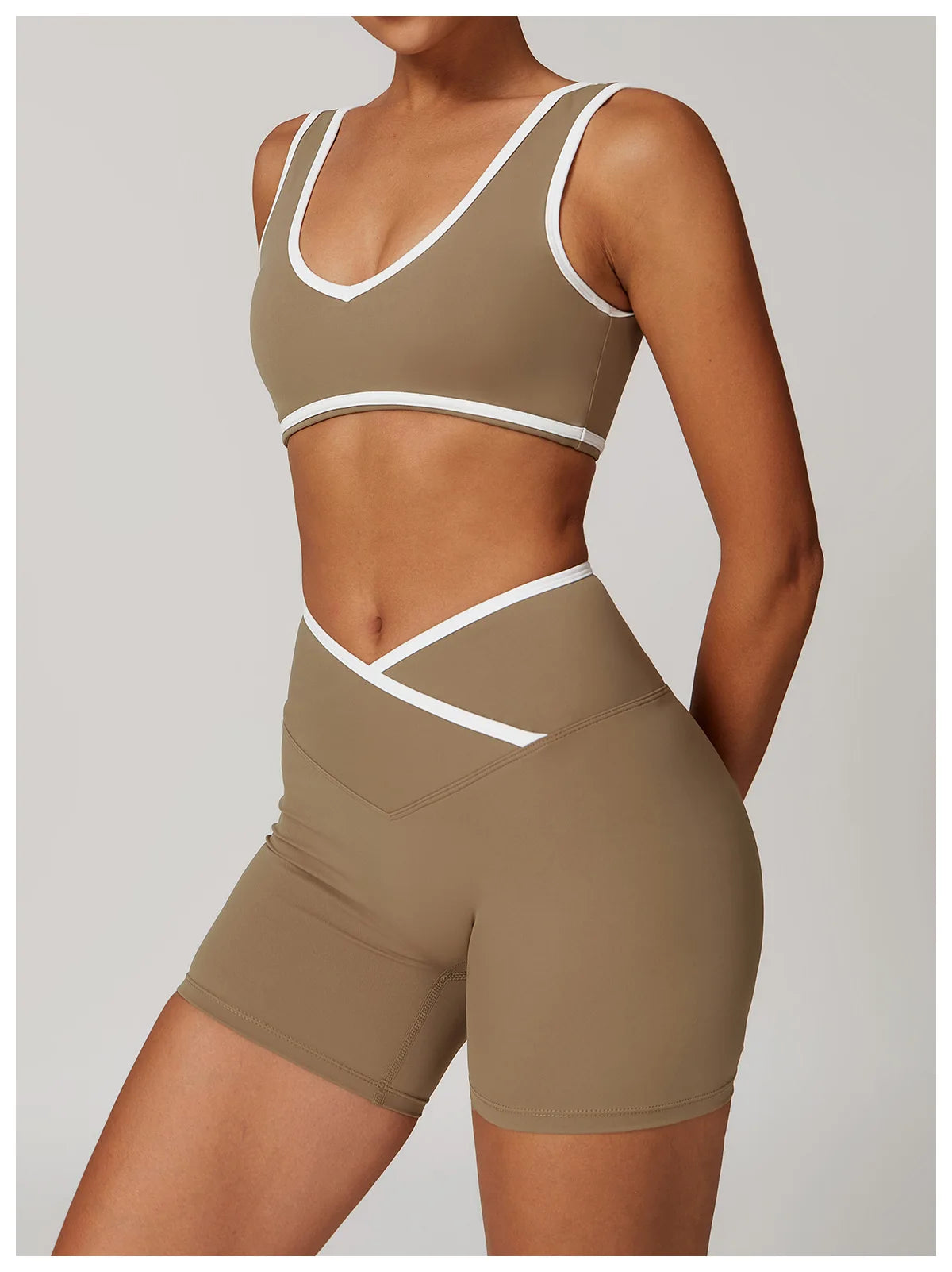 Roupa interior esportiva feminina superior push up fitness yoga sutiã cor bloqueio sutiã de treino ginásio esporte topos para mulher respirável correndo colete