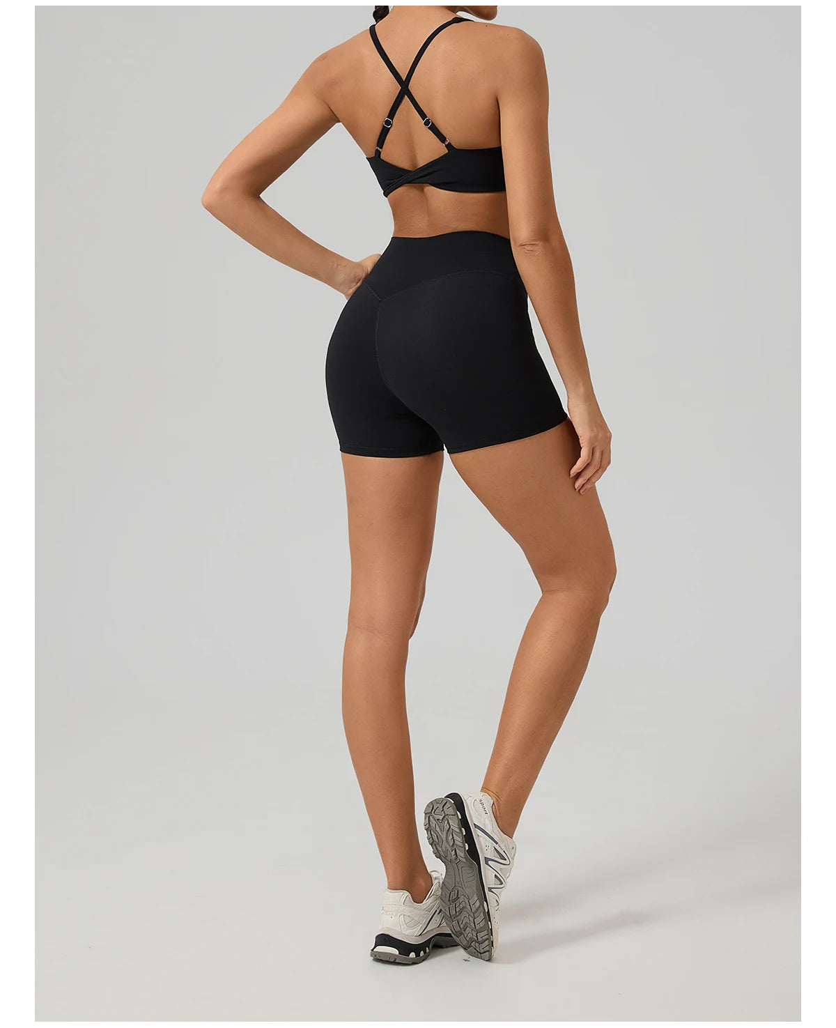 Sutiã Esportivo Hearuisavy para Mulheres, Sutiã de Yoga com Costas Cruzadas, Bralette para Corrida e Pilates, Top Respirável e de Secagem Rápida