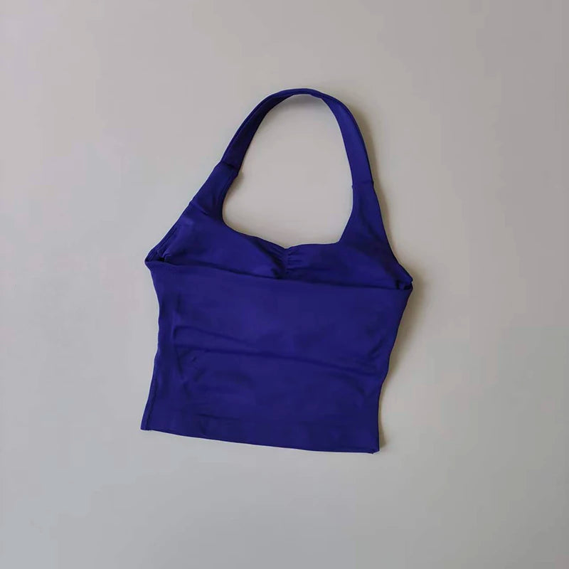 Colete de ioga halter, esportes de corrida à prova de choque, roupa íntima esportiva de alta resistência, fitness, suspensório de pilates, costas bonitas, outono