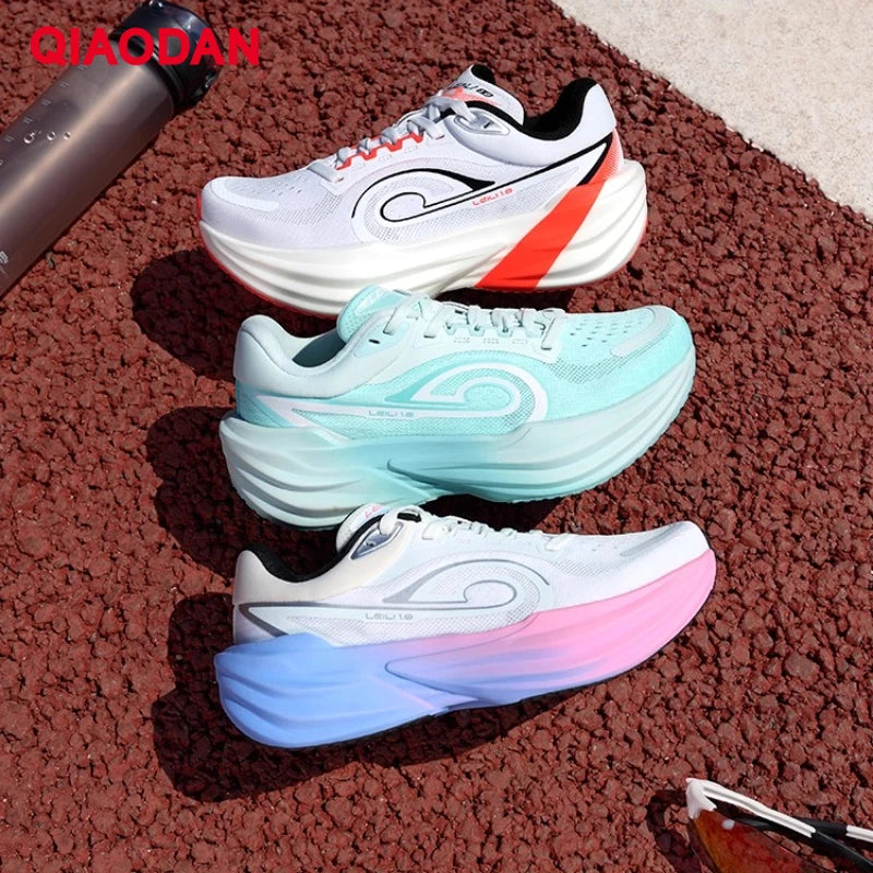 Tênis de Corrida Feminino QIAODAN TG1.0 para Maratona 2026 Novo, Plataforma, Amortecimento de Impacto, Macio, para Longa Distância QDB022253285